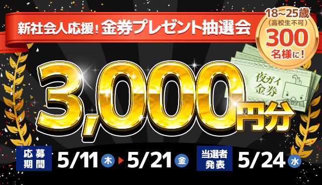 夜遊びガイド抽選会