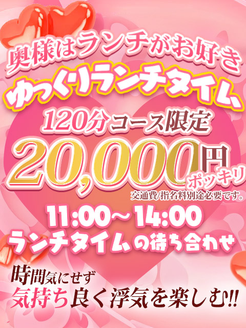 ■ 奥様はランチがお好き≪ ゆっくりランチタイム ≫ 11:00～14:00到着まで