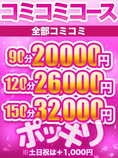 ホテル代込みコース  (ホテ込み90分120分)
