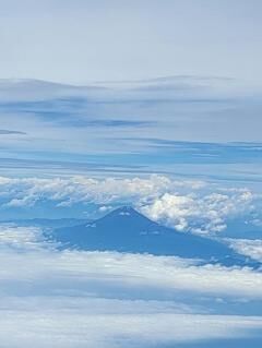 いつかの上空から見た富士山