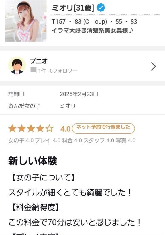 【お礼写メ日記】