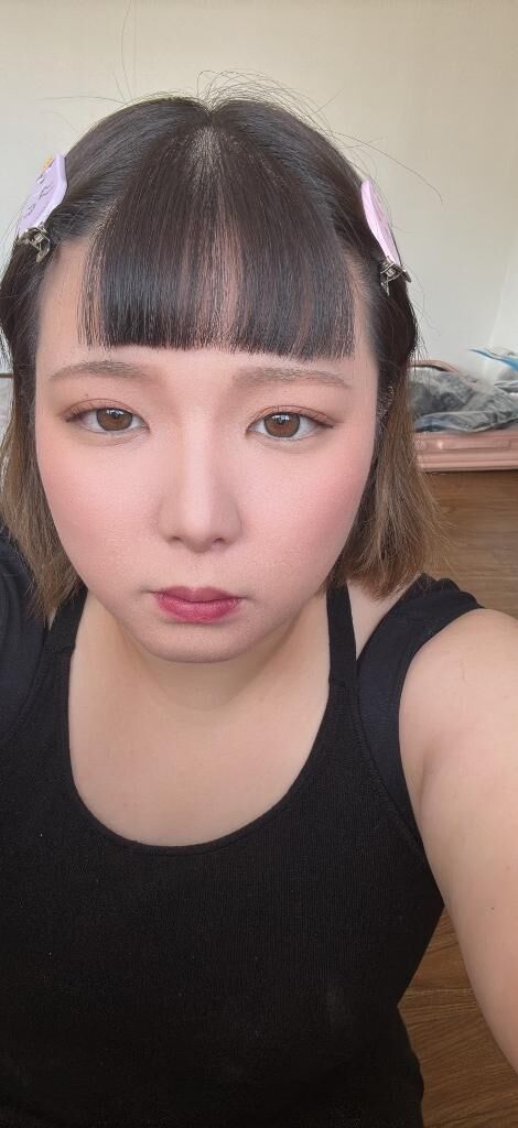 前髪失敗した……