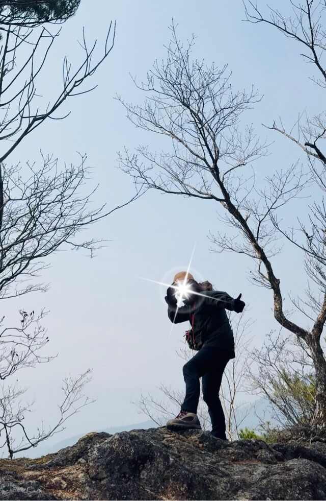 強風で