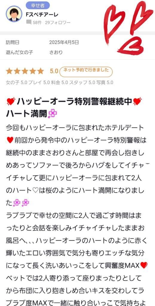 【お礼写メ日記】
