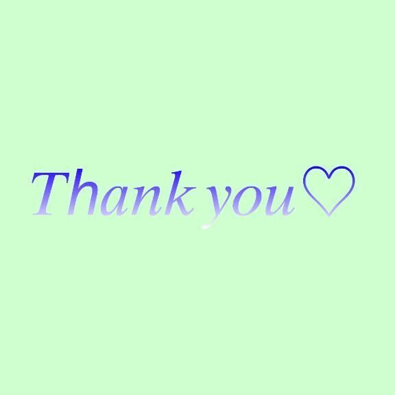 お礼&#9825;Kさん&#9825;