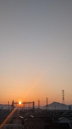 昨日の朝日