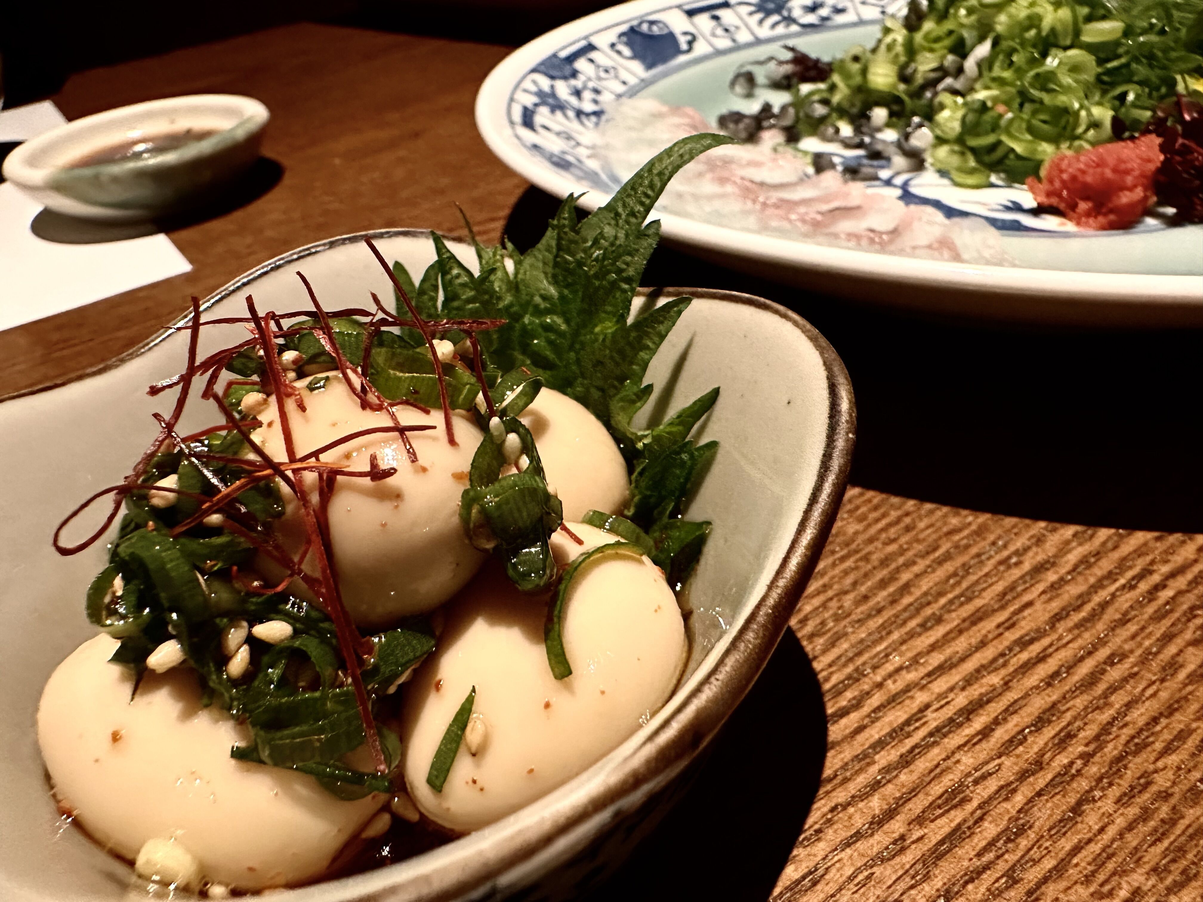 ウズラの半熟煮玉子