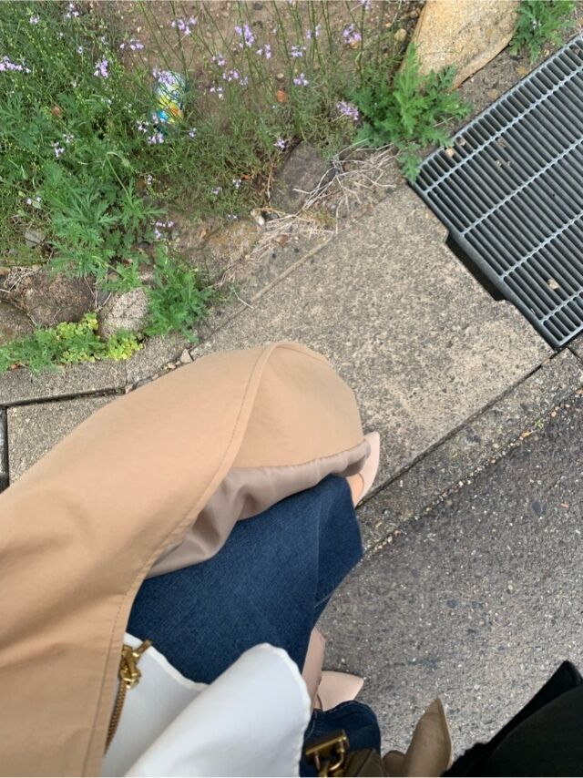 今日は　春コート　