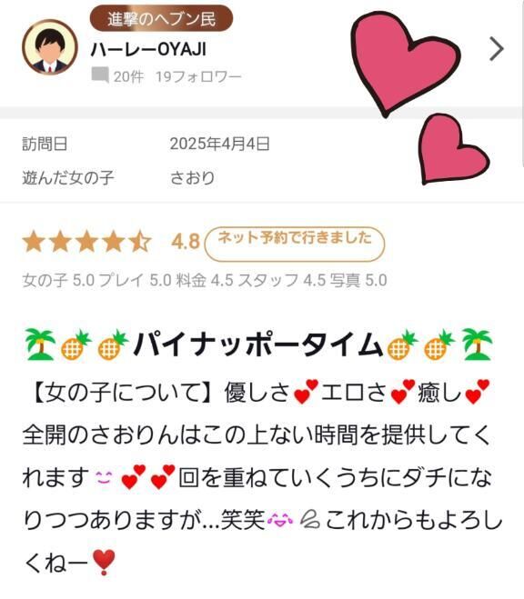 【お礼写メ日記】