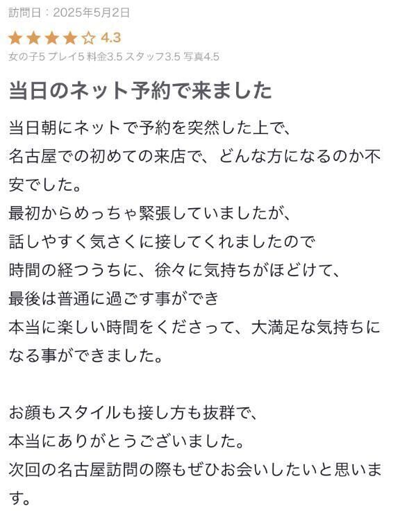 【お礼写メ日記】