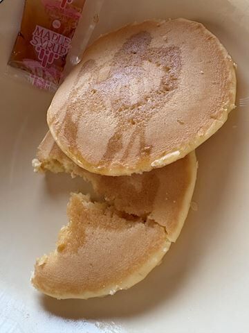 朝からパンケーキ