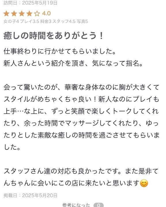 口コミ御礼&#9825;