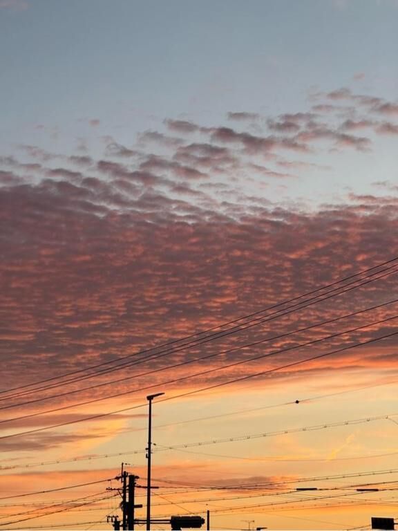 昨日の夕方の雲︎︎☁