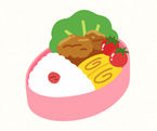 お昼だよ〜っ!今日は木陰ランチ