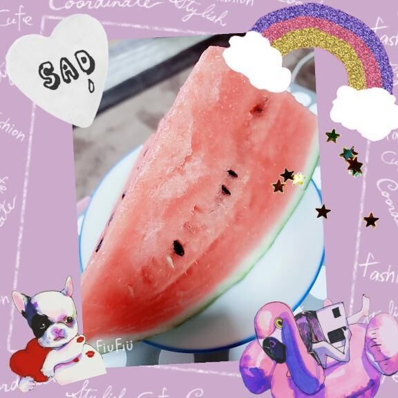初物のスイカ&#9825;