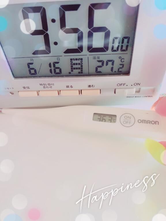 今日の体温&#9825;&#9825;