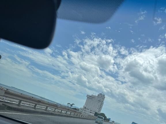 出勤の時いつも天気が良いと&#9825;&#9825;