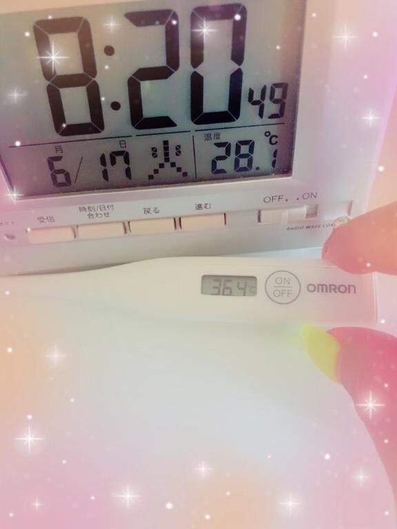 今日の体温&#9825;&#9825;