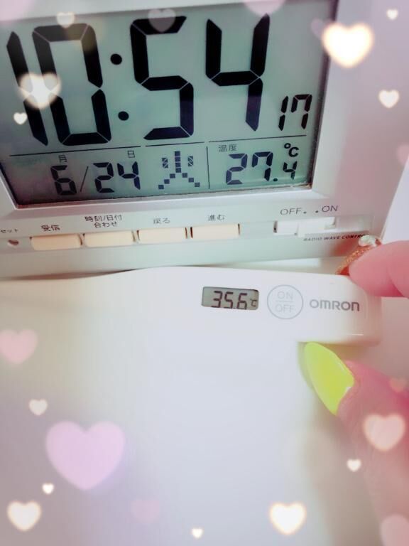 今日の体温&#9825;&#9825;