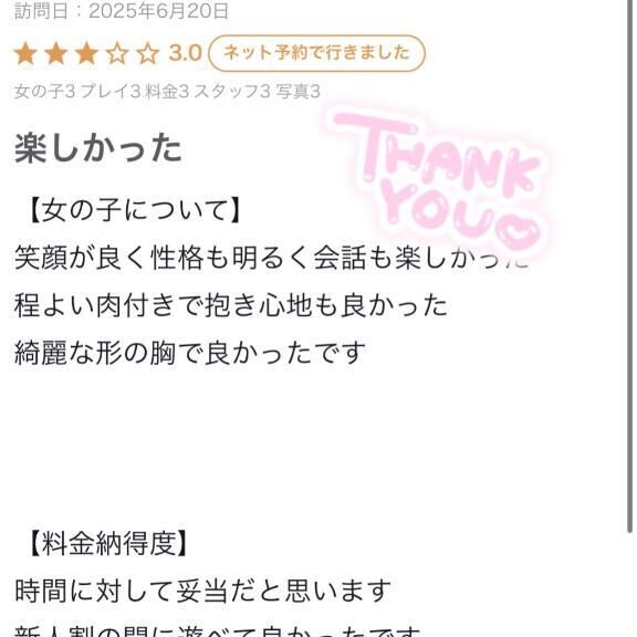 【お礼写メ日記】
