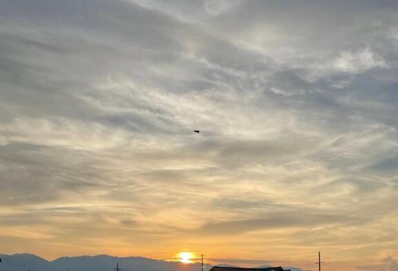 １８時４５分に撮った夕焼け