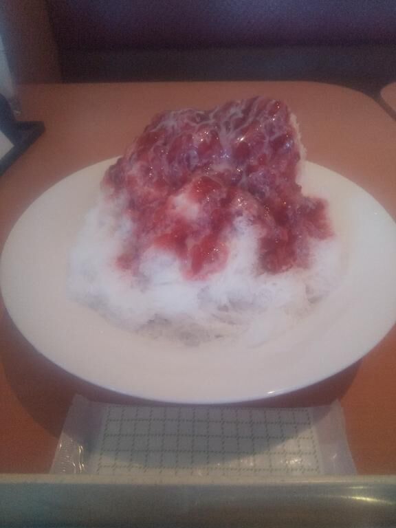 デニーズでかき氷