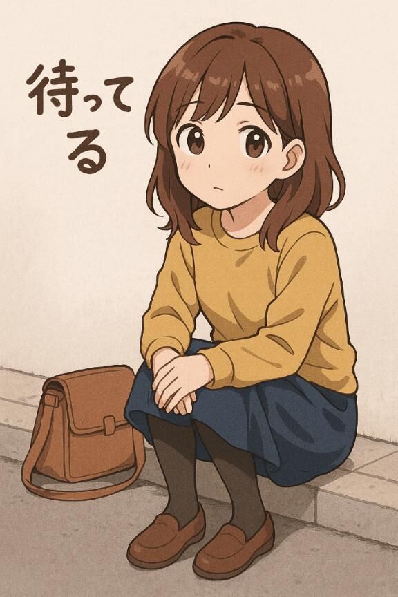 待っています