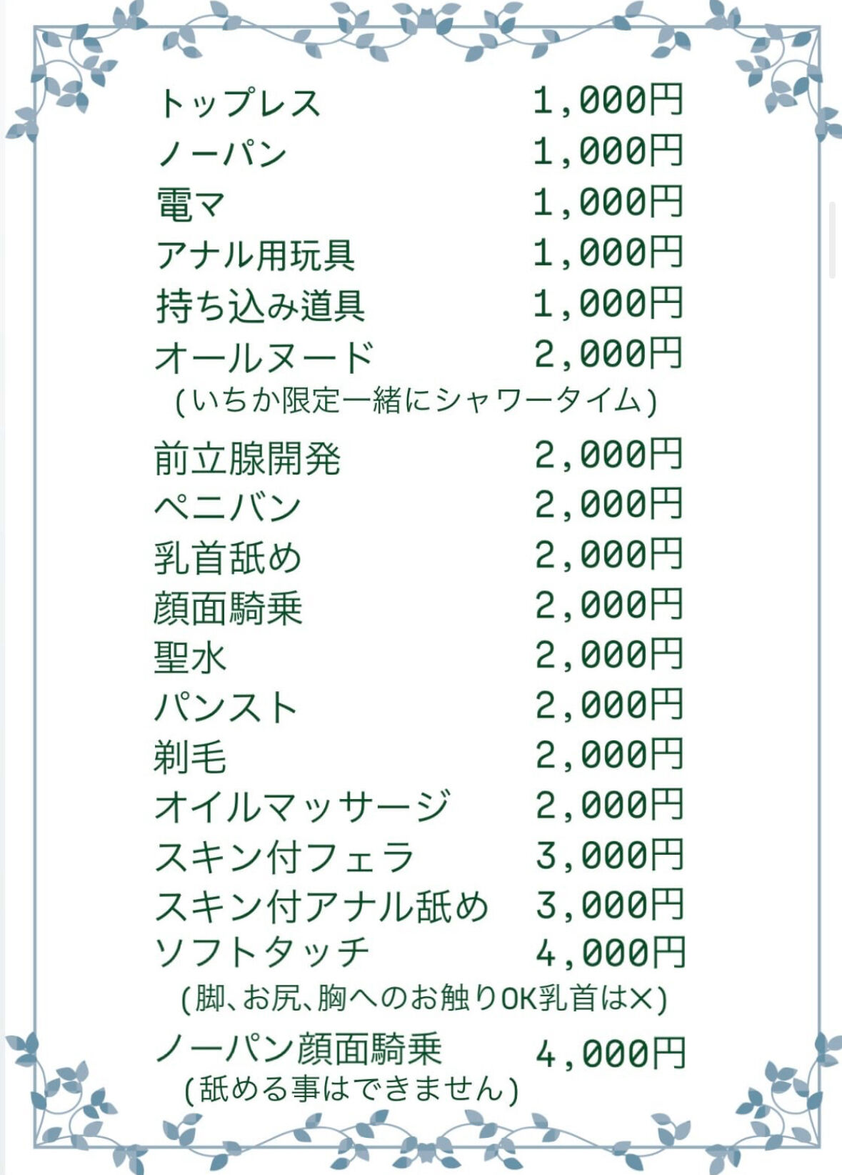 オプション一覧!!