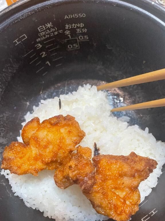 そうだ、お惣菜で唐揚げが20%引きだったから
