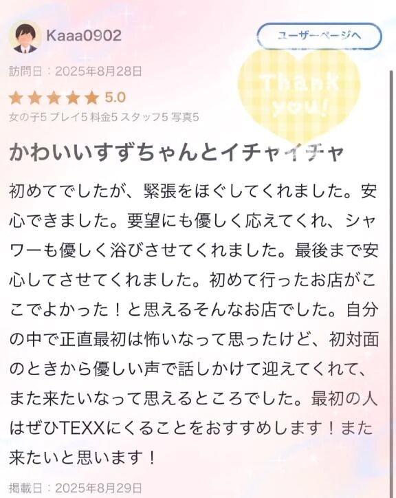 【お礼写メ日記】