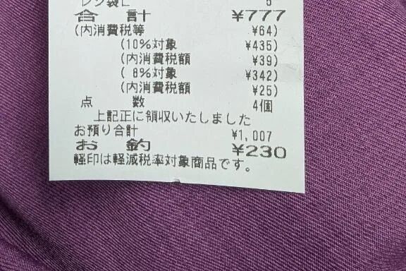 またもや、７７７円