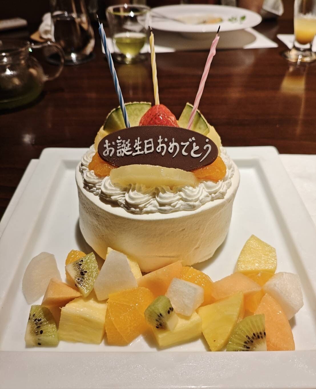 そして本日3回目のケーキをオプションで