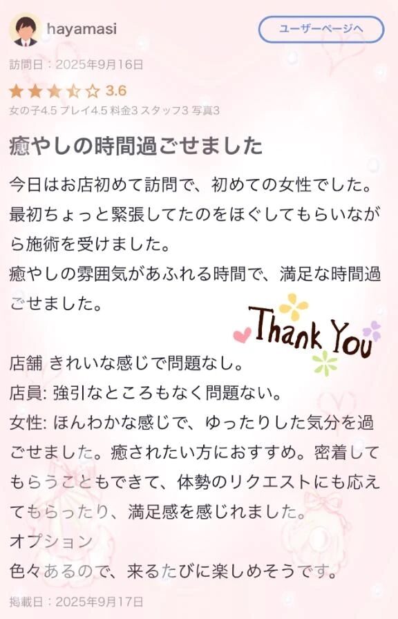 【お礼写メ日記】