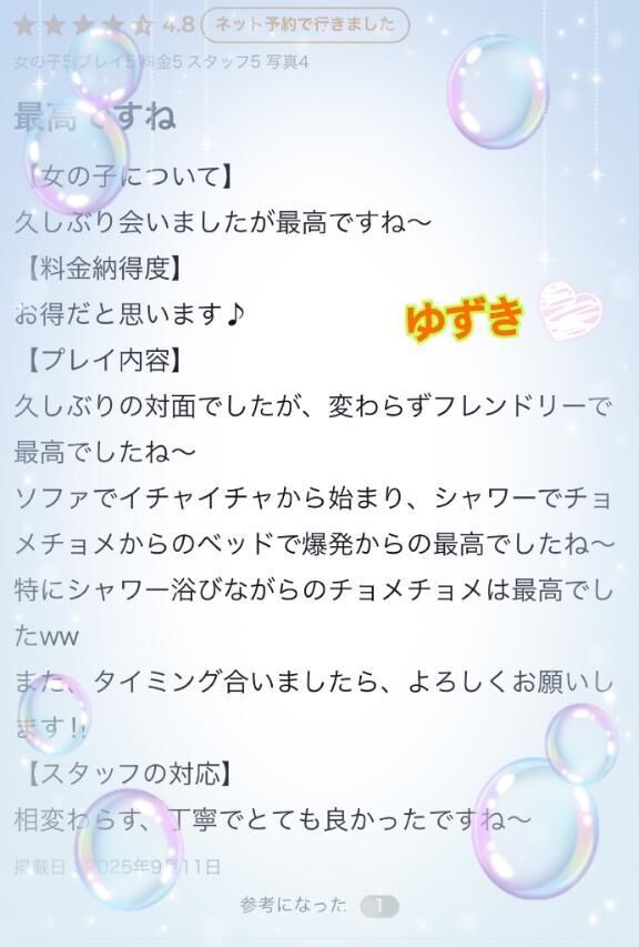 【お礼写メ日記】