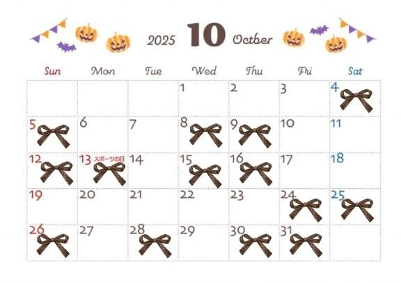10月&#127809;