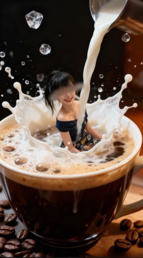 【AI】コーヒー風呂☕️