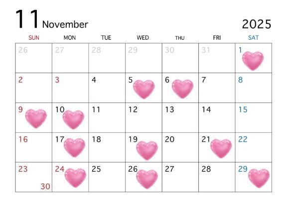 &#129294;11月シフト&#129294;