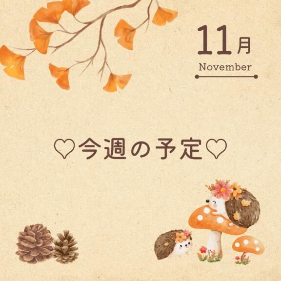 ♡今週の出勤予定♡