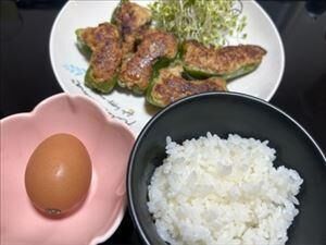夕飯&#9825;&#9825;肉詰め&#9825;
