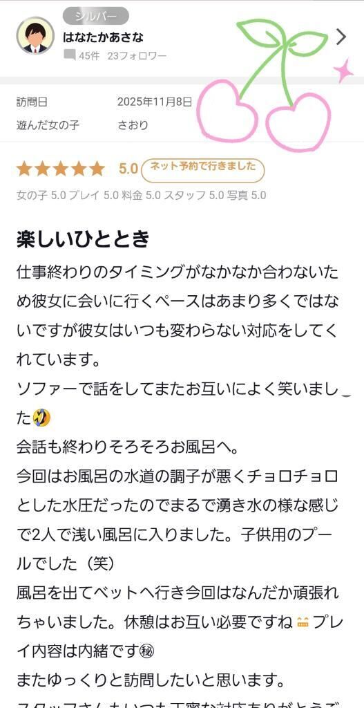 【お礼写メ日記】