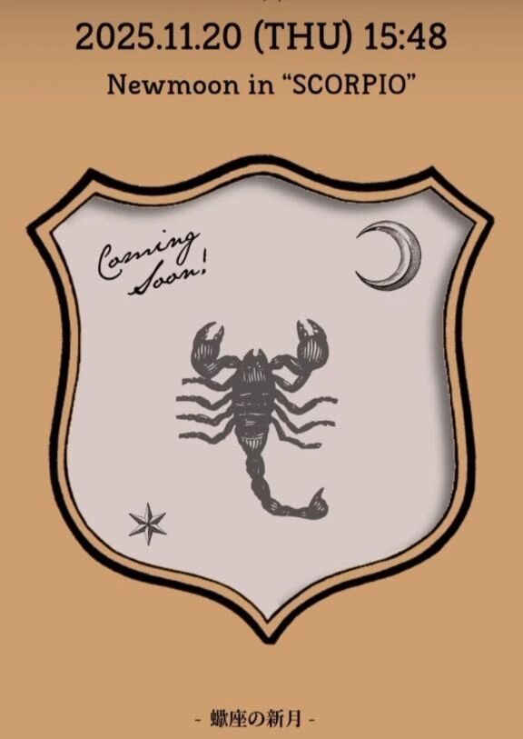 今日は蠍座新月...