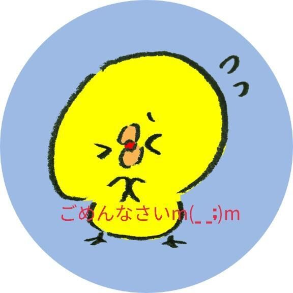 ごめんなさいm(_ _;)m