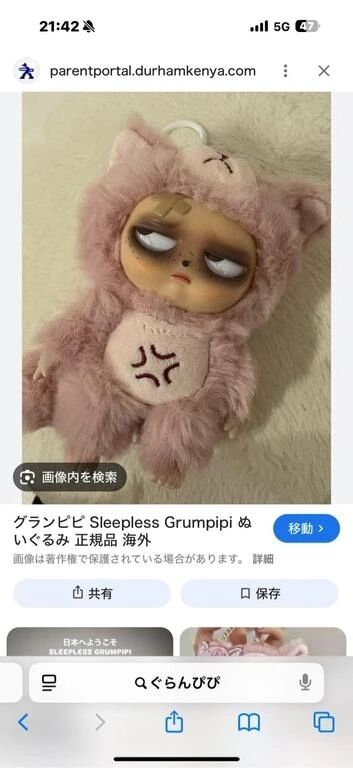 昨日無くしたグランピピちゃん