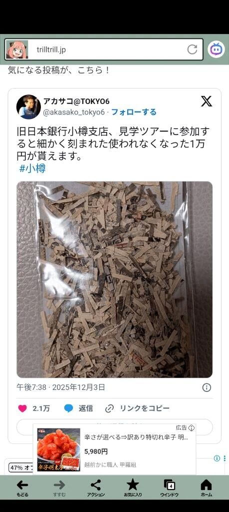 昨日の造幣局の…