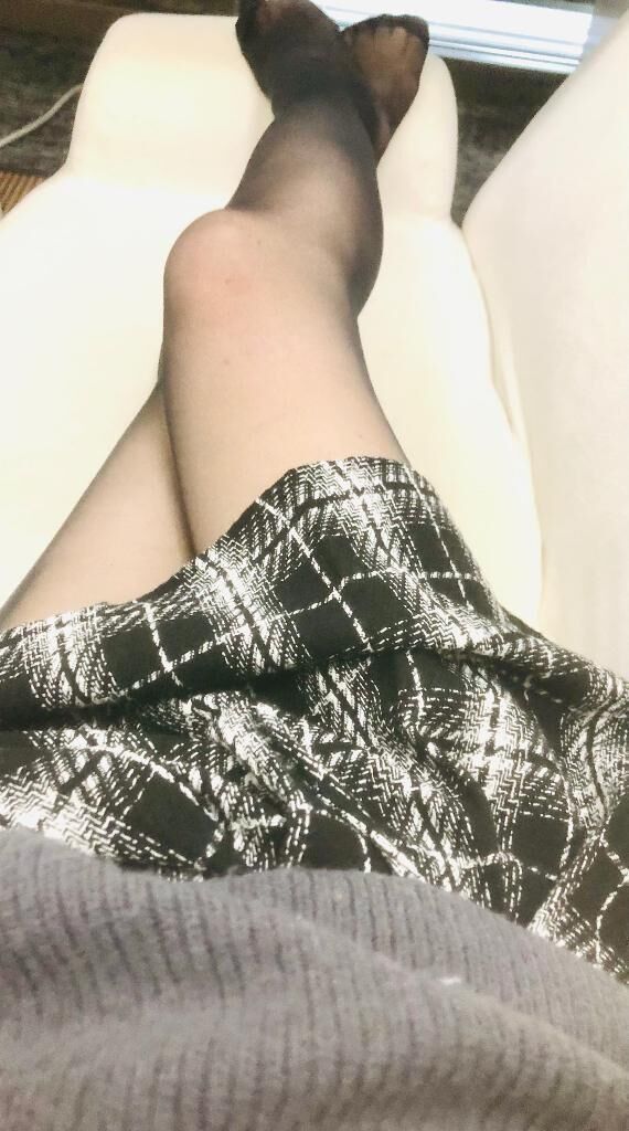 私の初黒ストッキング♡♡