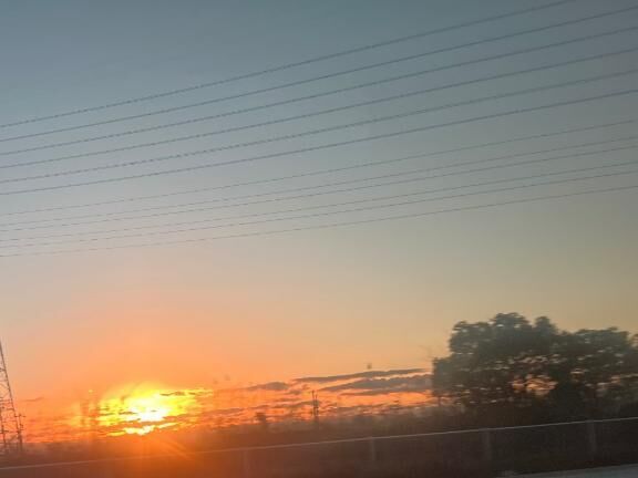 朝日が綺麗だ♡