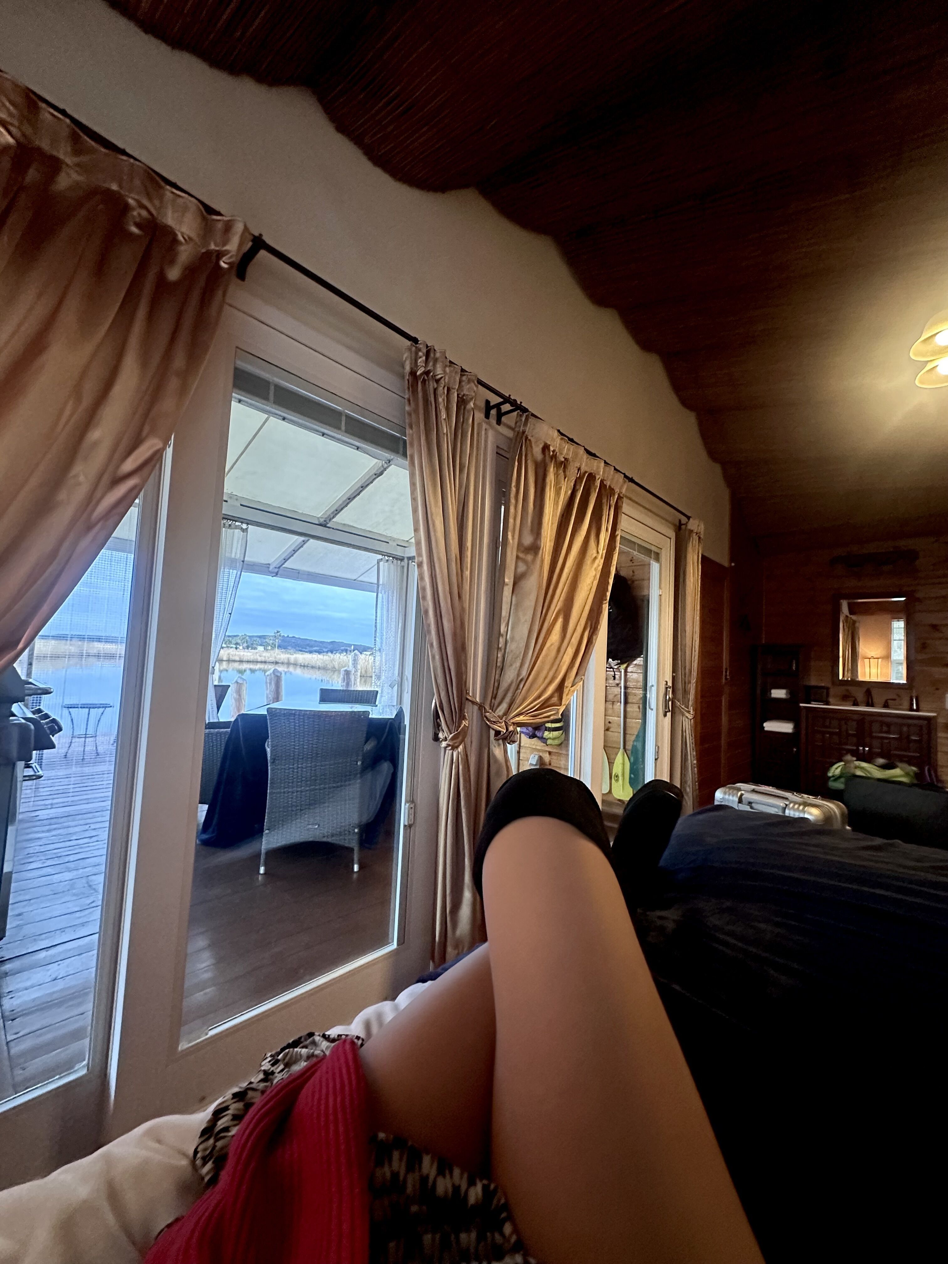 コテージに来てる周りの人達サンタ帽子被ってて可愛い虜