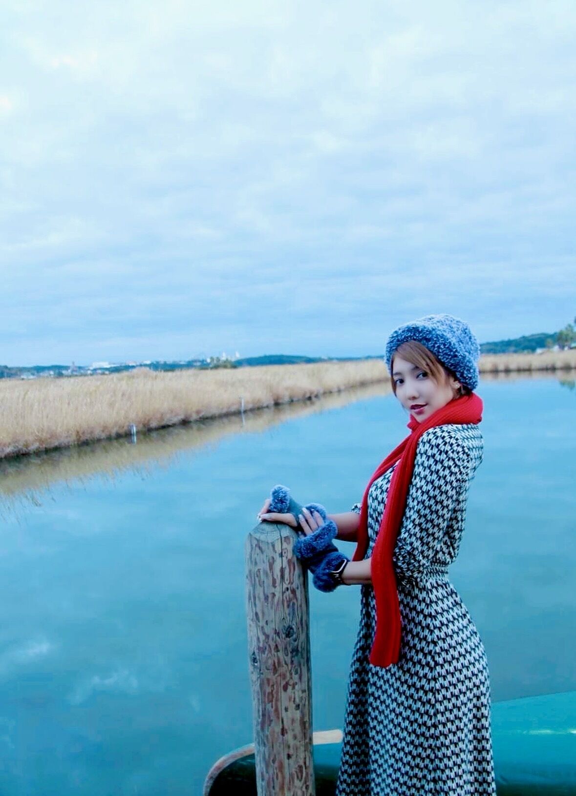 カヌーができる湖で