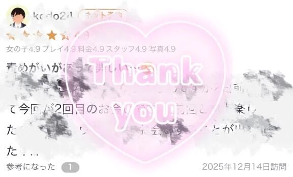 【お礼写メ日記】