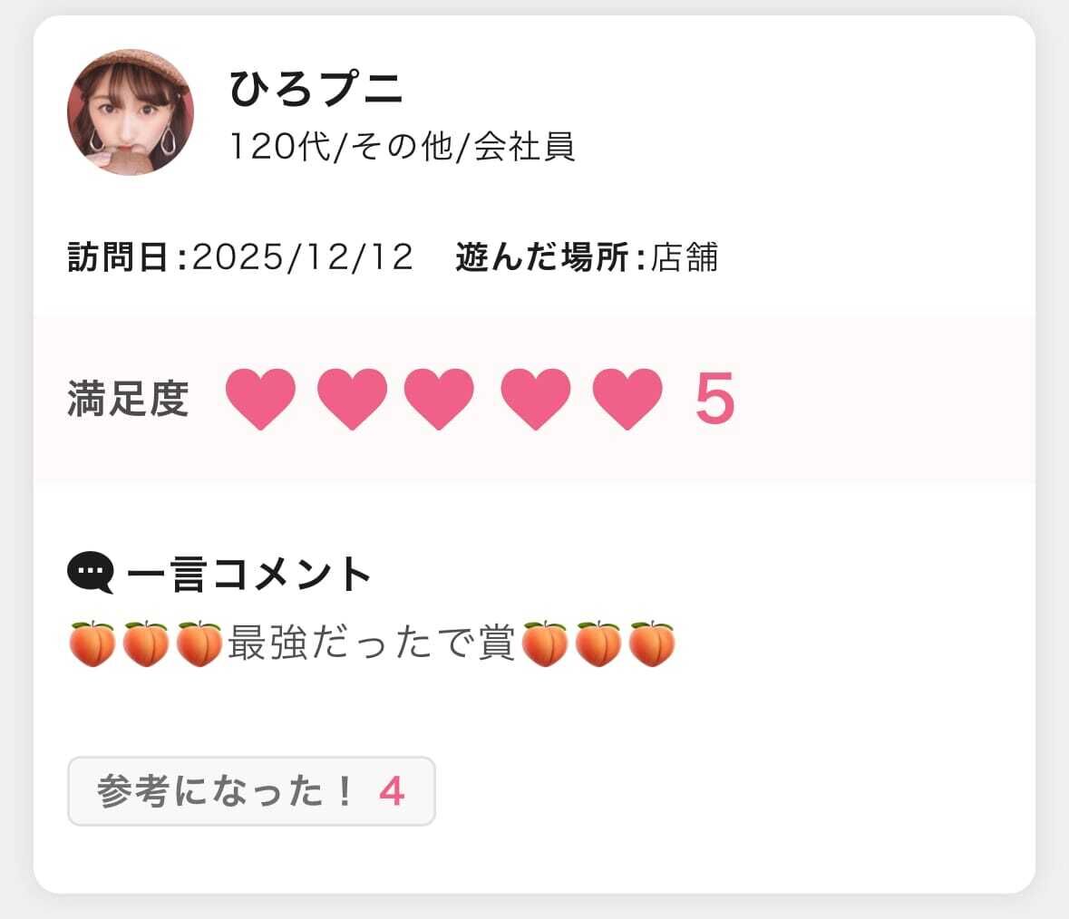 口コミありがとう